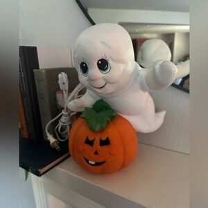 Vintage Ghost & Pumpkin Halloween‎ Light-Up Decoration